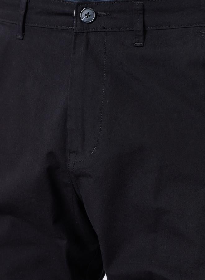 Styli Men Black Tailored Fit Trousers - Image 2